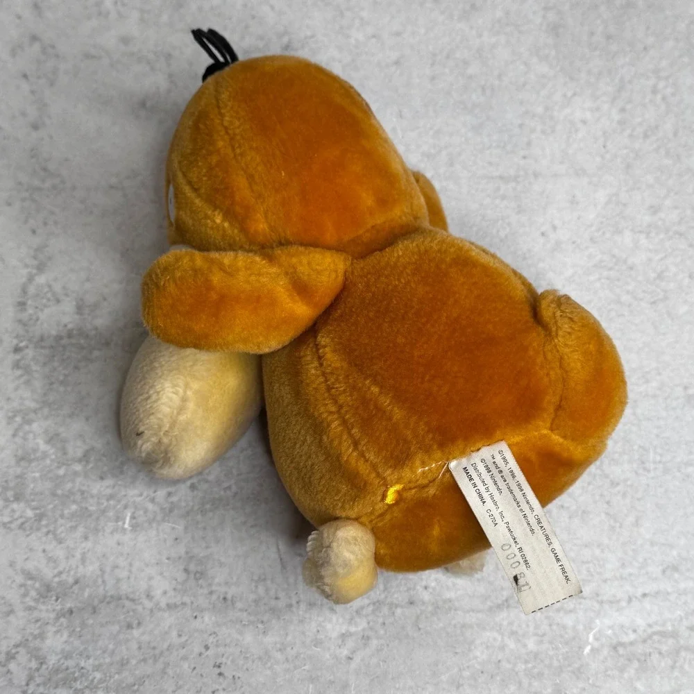 Vintage 1998 Nintendo Psyduck Pokemon Platypus Basic Plush Hasbro 7 Inch